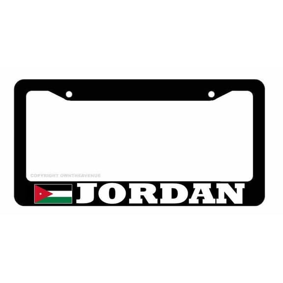 Jordan Country Flag Car Truck Auto License Plate Frame