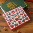 thumbnail image 3 of Adornos colgantes de madera para árbol de Navidad, pequeñas decoraciones colgantes, regalos en cajas de regalo, muñeco de nieve con forma de tren, colgante para el hogar, 3 of 5