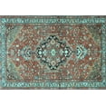 thumbnail image 1 of Ahgly Company Indoor Rectangle Persian Light Blue Traditional Area Rugs, 5' x 8', 1 of 4