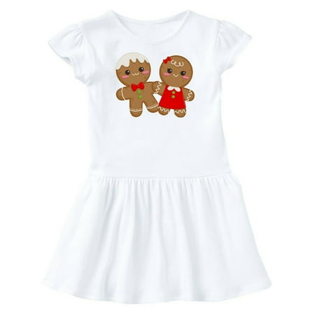 

Inktastic Gingerbread Couple Gift Toddler Girl Dress