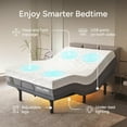 thumbnail image 6 of Renanim SF Adjustable Bed Frame with Mattress Included Massage - Twin XL Adjustable Bed + Firm Mattress - Cooling Gel Memory Foam Mattres, USB, UnderBed Light Zero Gravity Electric Base, 6 of 9