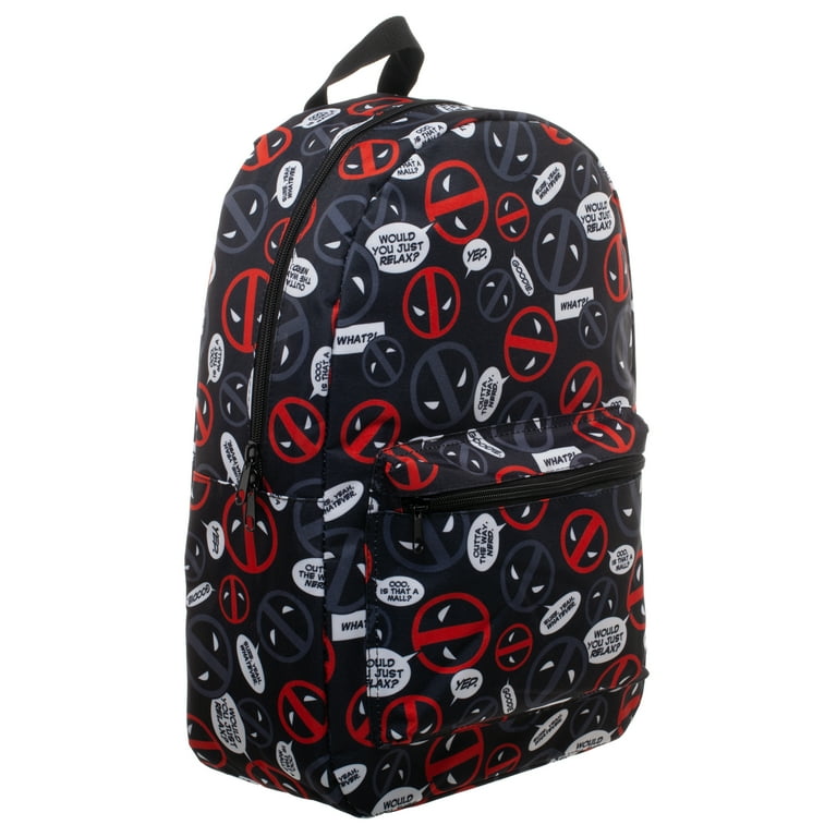deadpool jansport backpack Marvel Merc With A Mouth Verbiage All Over Print Laptop Travel Backpack 17" : Electronics Unicorn plush Marvel Deadpool Bag Sublimated Backpack