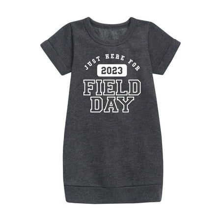

Instant Message - Here For Field Day - Toddler And Youth Girls Fleece Dress