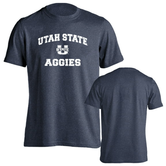 Utah State University Aggies Distressed Retro Short Sleeve T-Shirt
