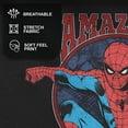 thumbnail image 4 of Men's Marvel Father's Day Spider-Man Amazing Dad Graphic Tee Black X Large, 4 of 9