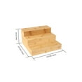 thumbnail image 5 of The Home Edit 3 Tier Bamboo Riser Spice Rack & Organizer, 9.5" x 9.5" x 5", 5 of 8