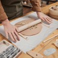 thumbnail image 4 of 2Pcs Pottery Linen Cloth Hessian Clay Sculpture Tool Washable, 4 of 5