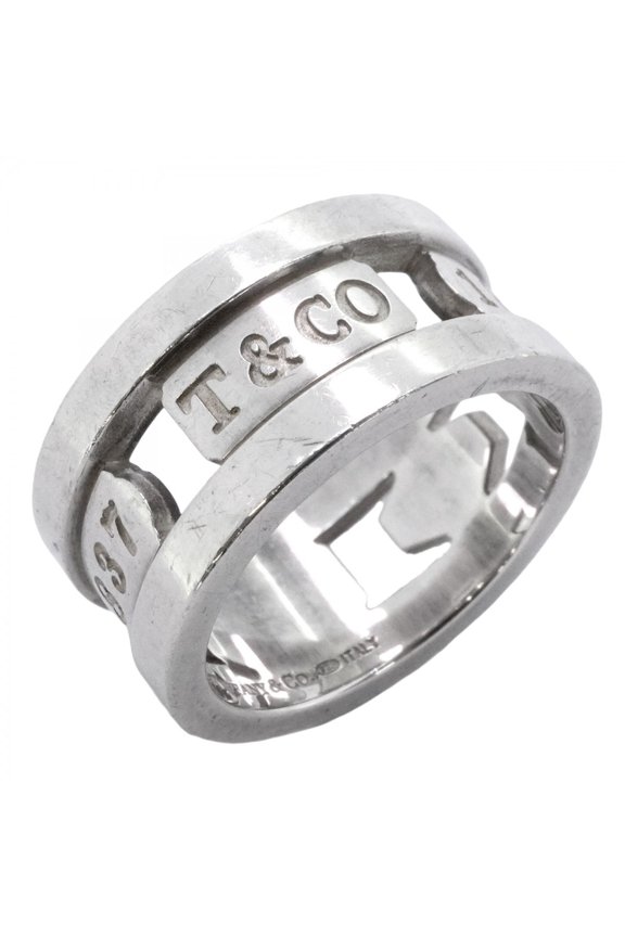 Pre-Owned Tiffany & Co. 1837 Element Ring, Sterling Silver 925, Size 11, Women's