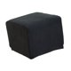 thumbnail image 2 of Funda cuadrada para otomana, funda para reposapiés, funda elástica transpirable y elegante para otomana. Negro, 2 of 9