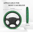 thumbnail image 3 of Cauagu Tennis Rackets and Balls Print Car Steering Wheel Cover - Universal Car Accessory for Diverse Cars for Steering Wheel with a Diameter of 14.5"-15", 3 of 7