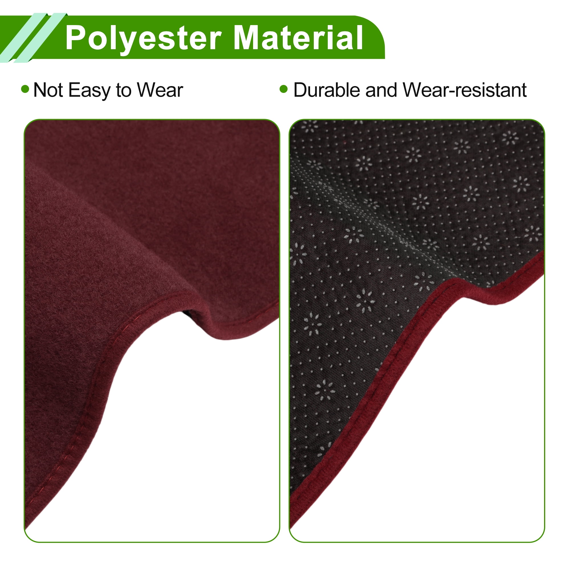 Unique Bargains Dashboard Cover for Chevrolet Silverado 1988-1994 Dash Cover Mat Carpet Center Console Dash Cover Mat Car Interior Polyester Red 1 Pc