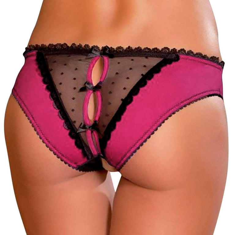 Crotchless Panties for Women Lingerie Briefs Underwear Panties T String  Thongs 