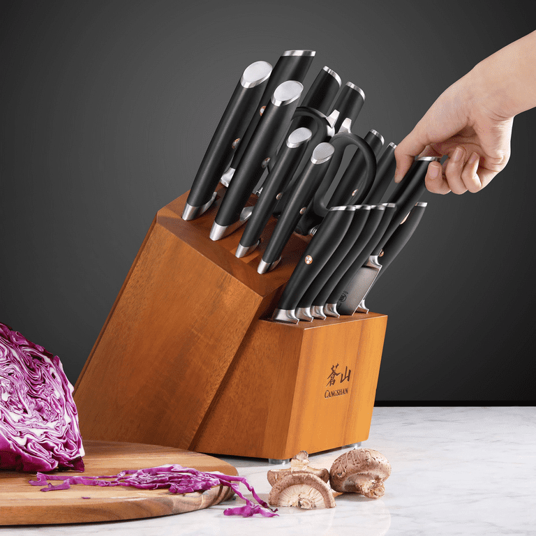Zyliss Comfort Pro 12-Piece Cutlery Block Set - German Stainless