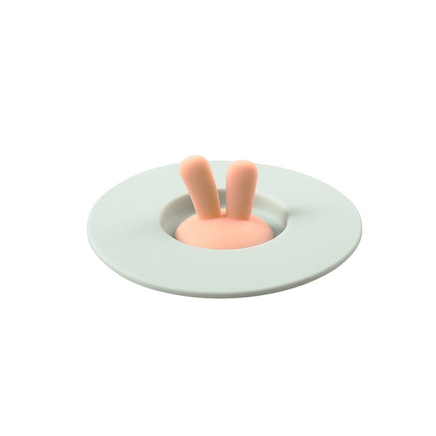 Kearding Tapa de taza de silicona de dibujos animados tapa de taza de agua a prueba de polvo forma redonda tapa de taza de café de sellado Teteras Verde Kearding HA003026-02