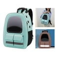 thumbnail image 5 of Pet Backpack Carrier for Cats Pet Travel Carrying Bag for Small Medium Cats and Puppy for Hiking Walking Outdoor Use Green, 5 of 9