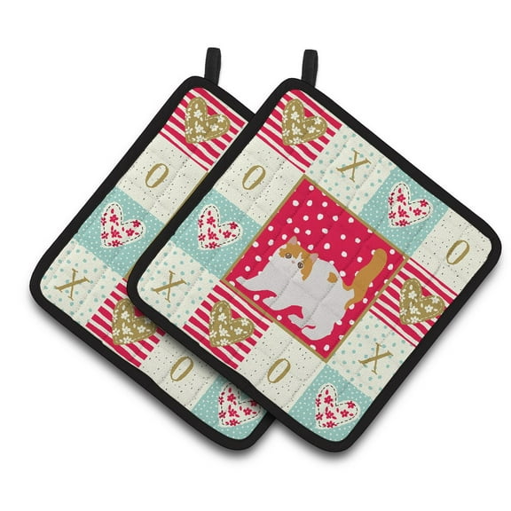 Exotic Shorthair #4 Cat Love Pair of Pot Holders