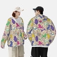 thumbnail image 4 of Fotbe Colorful Poodle Dog Chaqueta con Protección Solar UPF 50+ para Hombre y Mujer, Camisa con Capucha y Bolsillos-Large, 4 of 7