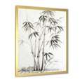 thumbnail image 2 of Designart 'Vintage Black and White Bamboo II' Traditional Framed Art Print, 2 of 4
