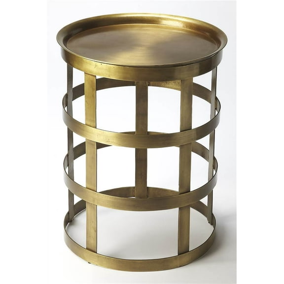 Butler Specialty Industrial Chic Regis End Table In Industrial Chic