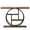 Brown, variant on GVN Console Table,Entryway Console Table, 41.3" Console Table, Industrial 4-Tier Sofa Entryway Table with Circle Base,Light Brown