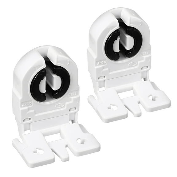 2pcs 2A T8 Socket G13 Base Fluorescent Lamp Holder Light Accessory White