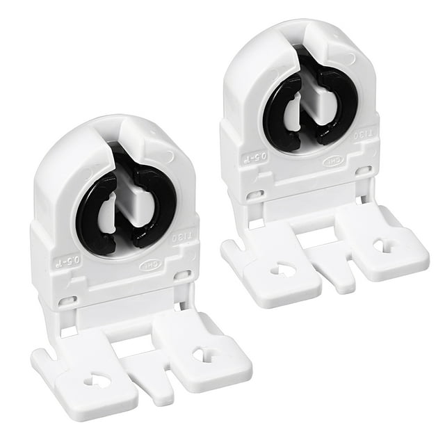 Unique Bargains 2 Pcs 2A T8 Douille G13 Base Support de Lampe Fluorescente Accessoire Lumineux Blanc