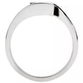 thumbnail image 3 of Pompeii 1/3ct Round Diamond Solitaire Modern Engagement Ring 14K White Gold (H/I,I1), 3 of 4