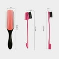thumbnail image 3 of Detangling Hair Brush Set with 9 Rows Detangle Brush Eight-Claw Comb Double Sided Eyebrow Hair Styling Brush Hair Clips, 3 of 7