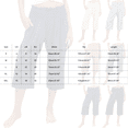 thumbnail image 3 of Audhol Womens Capri Pants, High Waisted Pants for Women Wide Leg Linen Pant Casual Summer Beach Cropped Trousers with Pockets Capris for Women Grey M, 3 of 4