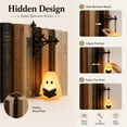 thumbnail image 6 of Overstock & Free Returns Library Lantern Mini Bookshelf Lighting 3 Pack, Halloween Ghost Decorations,Led Books Nook Lamp Ornament for Study Reading Corner Home Library, Unique Gift for Book Lovers, 6 of 8