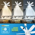 thumbnail image 6 of 6 Blade Socket with Light Ceiling Fan, Smart Remote Control to Control Fan Intensity, Light, Time Setting, 6 of 6