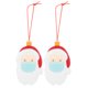 thumbnail image 1 of Decoración colgante para árbol de Navidad, 2 uds., adorno personalizado de Papá Noel personalizado, decoración navideña, funcionalidad de alta precisión, 1 of 8