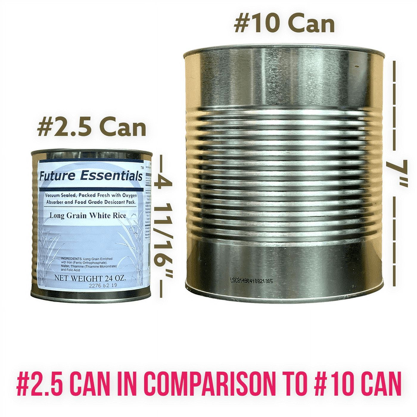 12 Cans Pack - Future Essentials Canned Long Grain White Rice Emergency Survival Food for Camping and Backpacking #2.5 / 24oz/ Can