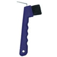 thumbnail image 3 of Durable Purple Horse Hoof Pick & Brush with Wave Grip Handle Stable Accessory, 3 of 5