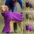 thumbnail image 4 of Dog Bathrobe Towel Bath Robe Pet Super Absorbent Drying Coat Thermal Clothin ι# Q3L6, 4 of 7