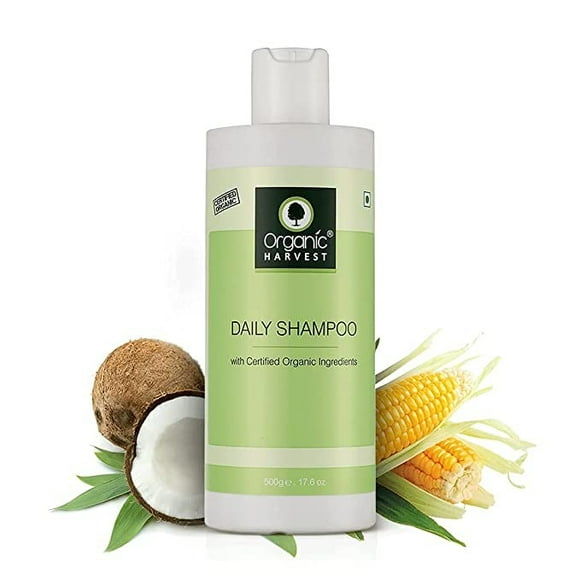 Organic Harvest Daily Shampoo For Men & Women Use | Hair Care, Improves Hair Texture, Best Organic Shampoo For Scalp Nourishment, Paraben & Sulphate Free - 500 ml