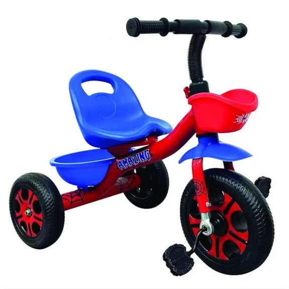 Spider Tricycle for Toddlers 1-3 3-5 Year Olds, Toddler Bike Baby Balance Bike with Adjustable Seat & Storage Bin, Birthday Gift and Toy for 1 2 3 4 5 Year Olds Boys and Girls