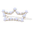 thumbnail image 1 of Femmes Barrettes Coiffure Alliage Perles Forme Géométrique Creux Épingles à Cheveux Clips Tête Ornements Cadeau, 1 of 8