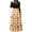 Dress02-Orange, variant on LEKWK Halloween Dresses for Women Graphic Print Long Sleeve Maxi Dress Crewneck Vintage Funny Holiday Party Cosplay Medieval Dress