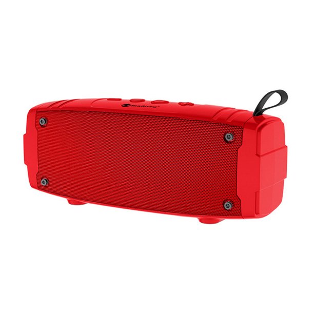 Kearding Bluetooth 4.2 Viajes al aire libre Camping Senderismo Fiesta Altavoz portátil Reproductor de música estéreo Altavoz Cables de audio/vídeo Rojo