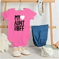 thumbnail image 3 of Cute BFF Niece Aunt Best Auntie Ever Bodysuit Jumper Girls Infant Baby Brisco Brands NB, 3 of 6