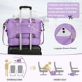 thumbnail image 4 of Gynky Travel Duffle Bag Set 2 Pack Weekender Bags for Women with Shoe Compartment Carry On Overnight Gym Duffel Bags with Wet Pocket Hospital Bags for Labor and Delivery, 4 of 8