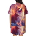 thumbnail image 3 of Xecao Sunset Cloud Corgi print Swimsuit for women, Summer-ready, sporty style.Quick-dry fabric. Many sizes & colors., 3 of 9