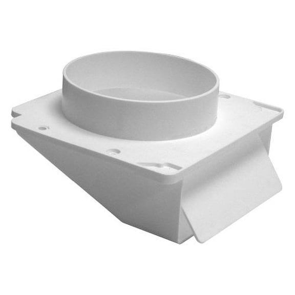 Lambro 143Wp Under-Eave Dryer Vent, White, Plastic