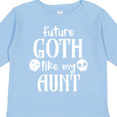 thumbnail image 4 of Inktastic Future Goth Like my Aunt with Skulls Boys or Girls Long Sleeve Toddler T-Shirt, 4 of 5