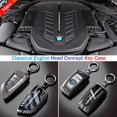thumbnail image 5 of Funda de aleación para llave de coche CHAO para BMW Serie 1 3 5 7 530 F48 X1 X2 X3 X4 X5 X6 estilo A fibra de carbono, 5 of 5