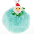 thumbnail image 3 of Llavero Creativo Perfecl Colgante de Pelota de Peluche de Papá Noel Decoración Navideña Verde, 3 of 8
