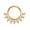 Gold, variant on Sun Moon Star Septum Jewelry 16g Septum Ring Surgical Steel Piercing Rings 16 Gauge 8mm Dangle Septum Clicker Hoop