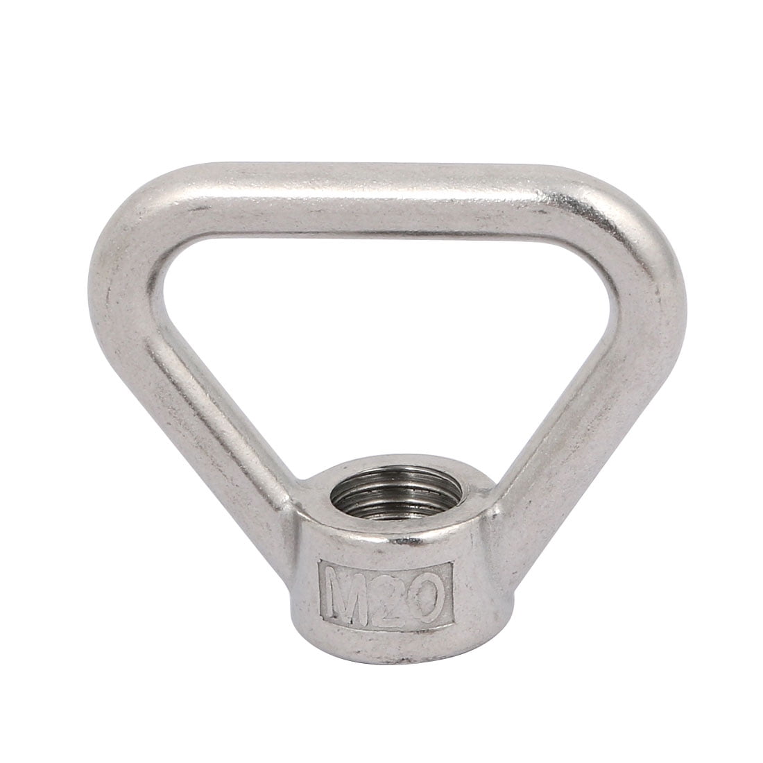 Uxcell M20 Thread 304 Stainless Steel Triangle Ring Shaped Lifting Eye Bolt Nut