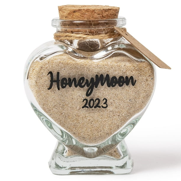 Tunguris Tarro De Recuerdo De Arena De Luna De Miel 2023 Regalo De Despedida De Soltera Regalo De Boda Regalo De Compromiso Regalo De Luna De Miel Regalo De Viaje Para Parejas Prometido Recién Casado